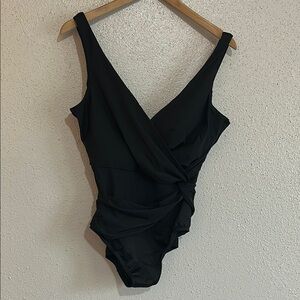 Elegant Black One-Piece Swimsuit